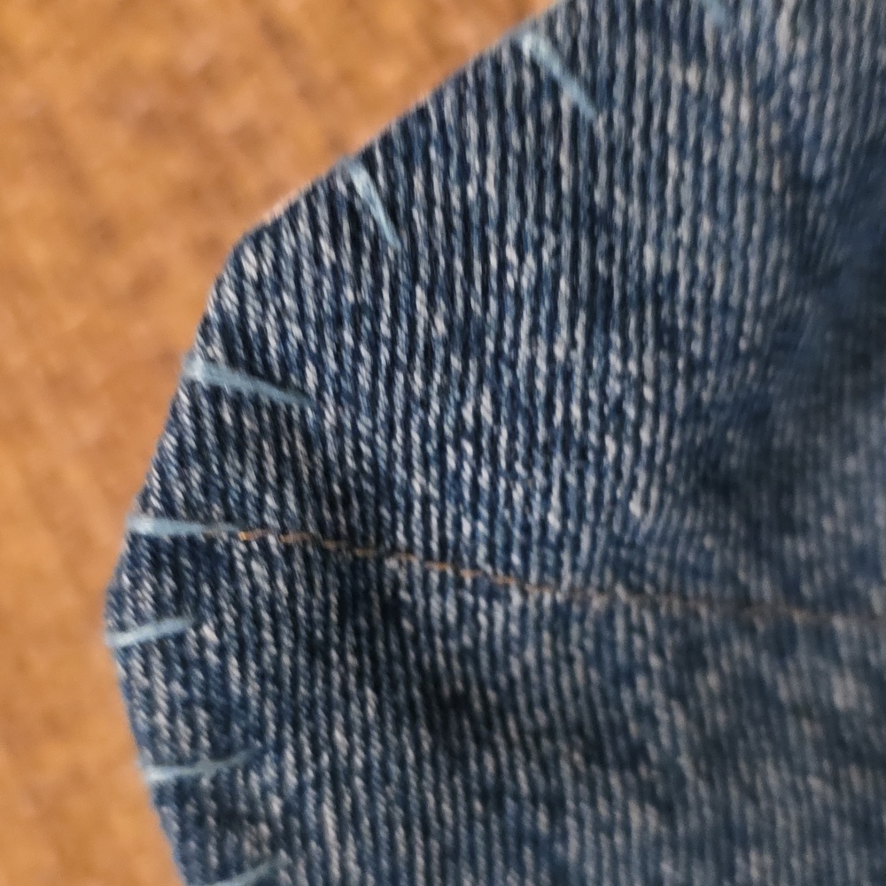 Blue Swimming Fish 2 Cozies Upcycled Blue Denim Jeans Hand Crafted XL - Picture 10 of 10